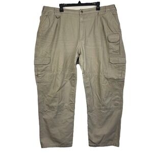 5.11 Tactical Cotton Canvas Cargo Pants Mens 44x30 Cotton‎ Khaki Zip CCW *Read